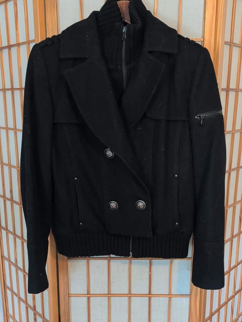 Buffalo David Britton Women's Double-Breasted Wool Blend Jacket